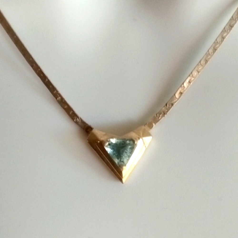 Blue topaz necklace